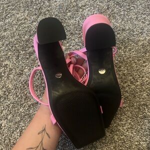 Brand new pink zara heels size 8.5